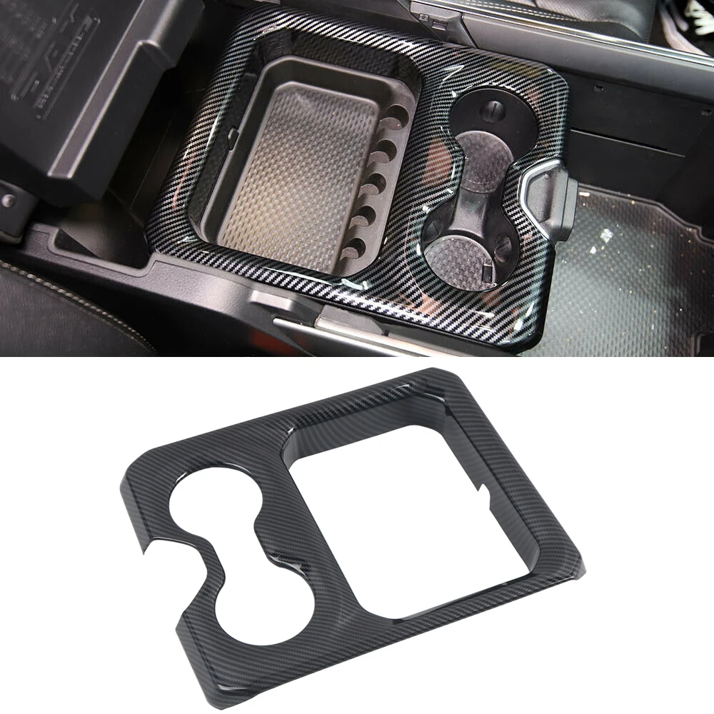 Fit For Dodge RAM 1500 2019 2020 Car Styling Accessories ABS Car Front Seat Water Cup Holder Cover Trim 1pcs
