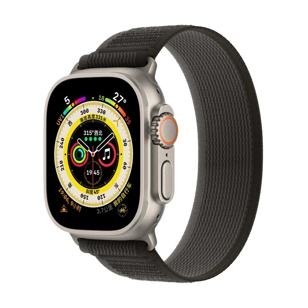 Nylon Strap For Apple Watch Series 8 Ultra Bands 45mm 49mm Sport Watchband 44 41 40 42 38mm Wristband for Iwatch 7 SE 6 5 3 2 1