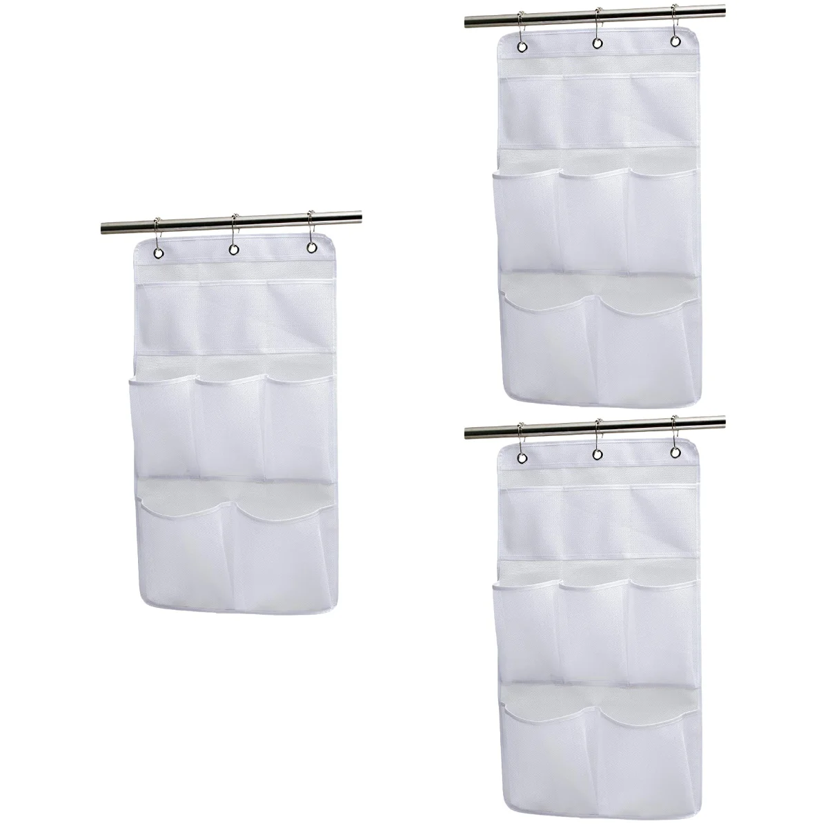 

Hanging Showerbag Organizer Wall Storage Mesh Bathroom Pouch Bath Toy Pocket Shampoo Pockets Door