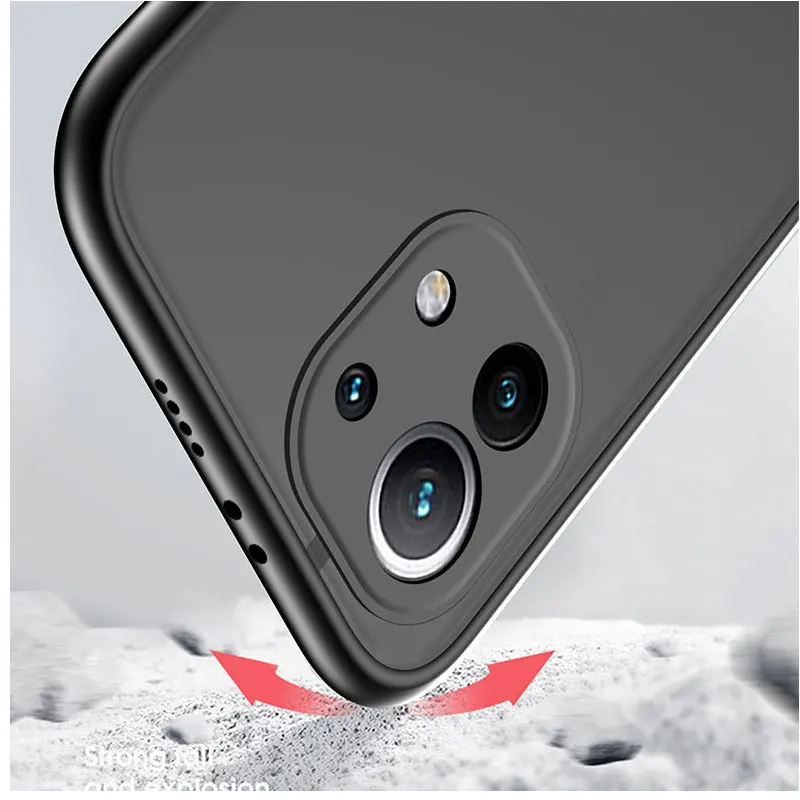 Матовый чехол для телефона Xiaomi Redmi Note 11 12 10 9S 9 8 7 10C 9A 9C 9T силиконовый с краями