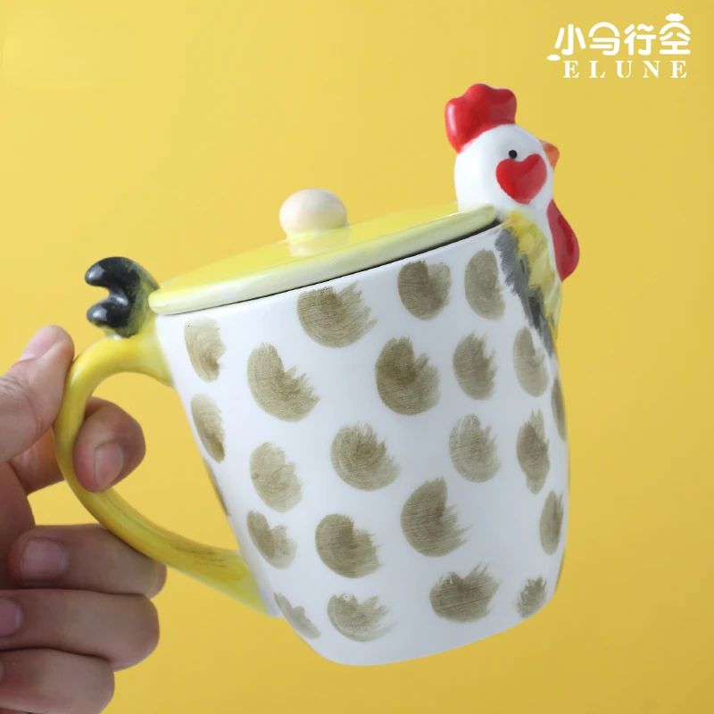 

Creative Owl Cup Cute Ceramic Mug Design Sense Niche Coffee Cup Water Cup