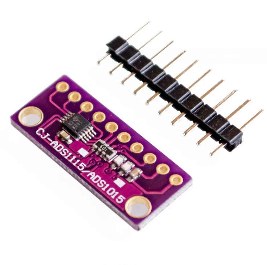 

ADS1015 ADS1115 16 Bit ADC 4 channel Module with Programmable Gain Amplifier 2.0V to 5.5V RPi