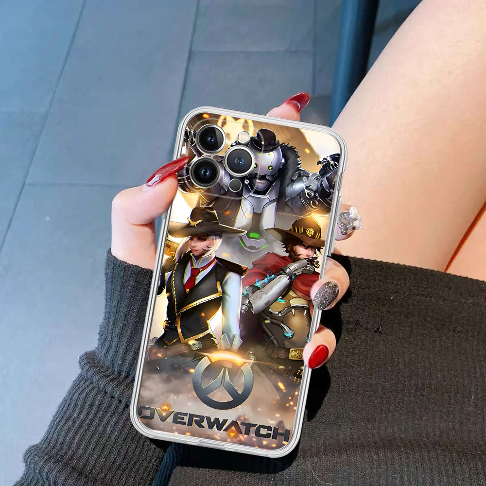 Игровой коврик для мыши Overwatch силиконовый мягкий чехол iphone 15 14 13 12 11 Pro Mini XS MAX 8 7 6 Plus