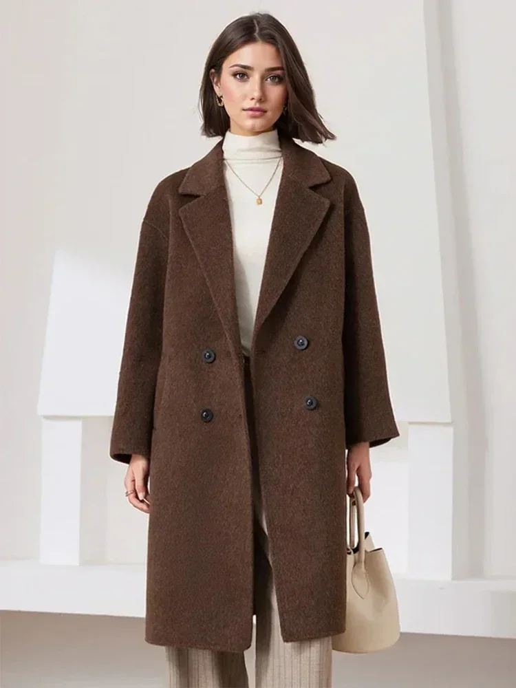 Высококачественное толстое пальто ручной работы из 100% волос яка плотной гладкой