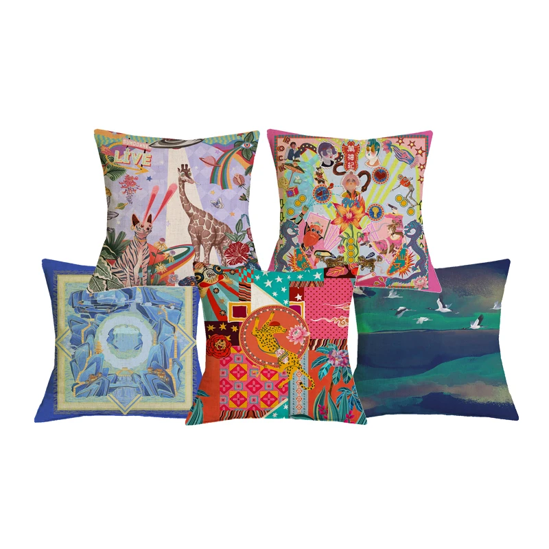 

Уникальная Подушка с рисунком, искусственная планшка для кровати, чехол для домашнего декора, Автомобильная подушка, деталь 45*45 см