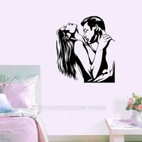 vinyl wall decals love couple make love kiss decals romantic thrill decals art bedroom stickers home wall stickers love06