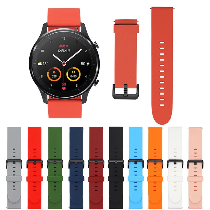 Ремешок силиконовый для Samsung Galaxy Watch 46 мм 42 спортивный браслет Gear S3 Frontier/Classic active 2