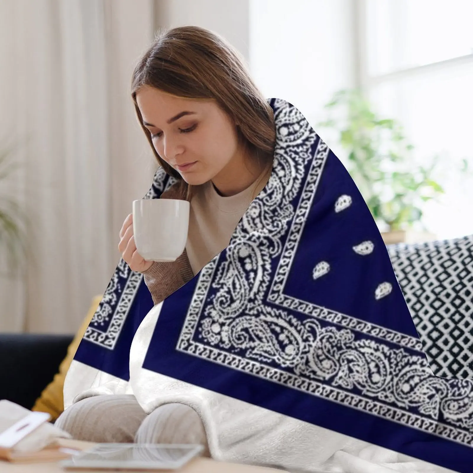 Crips - бандана Patern одеяло для пикника теплое зимнее дивана и кровати