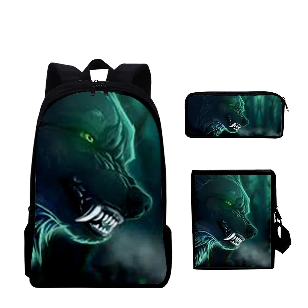 Школьные сумки 3D Lobo с животным принтом в стиле Харадзюку рюкзак для ноутбука