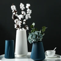 morandi plastic vase living room decoration ornaments modern origami plastic vases for flower arrangements home decoration