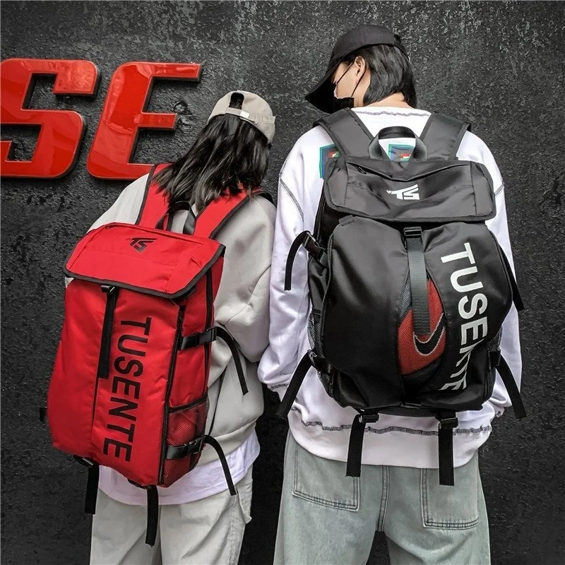 

Man Backpack Men's Basketball Backpacks Large Capacity School Backpack for Teenagers Girls Boys Unisex Simple Travel Bag