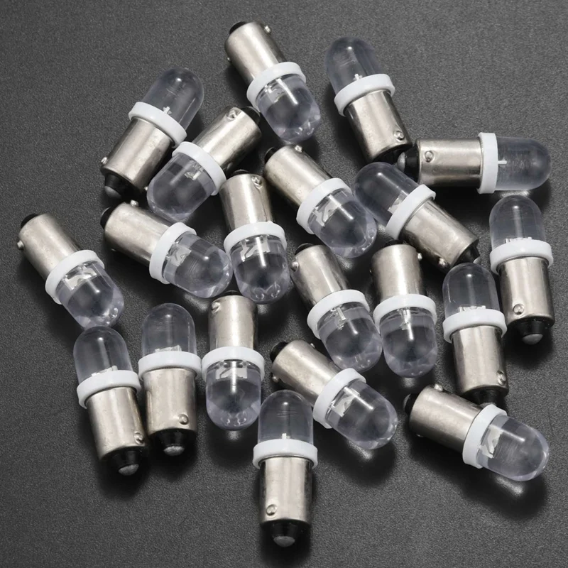 60 шт. BA9S 1895 H6W 53 57 байонетная фотолампа для автомобильной лампы 12 В белая