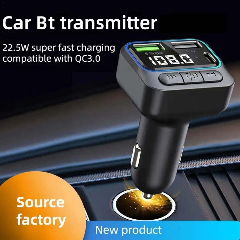 

Автомобильный FM-передатчик, цветной телефон, mp3-плеер QC3.0, зарядка C, зарядное устройство, Bluetooth, двойной Usb, быстрое зарядное устройство для автомобиля, система громкой связи O0U8