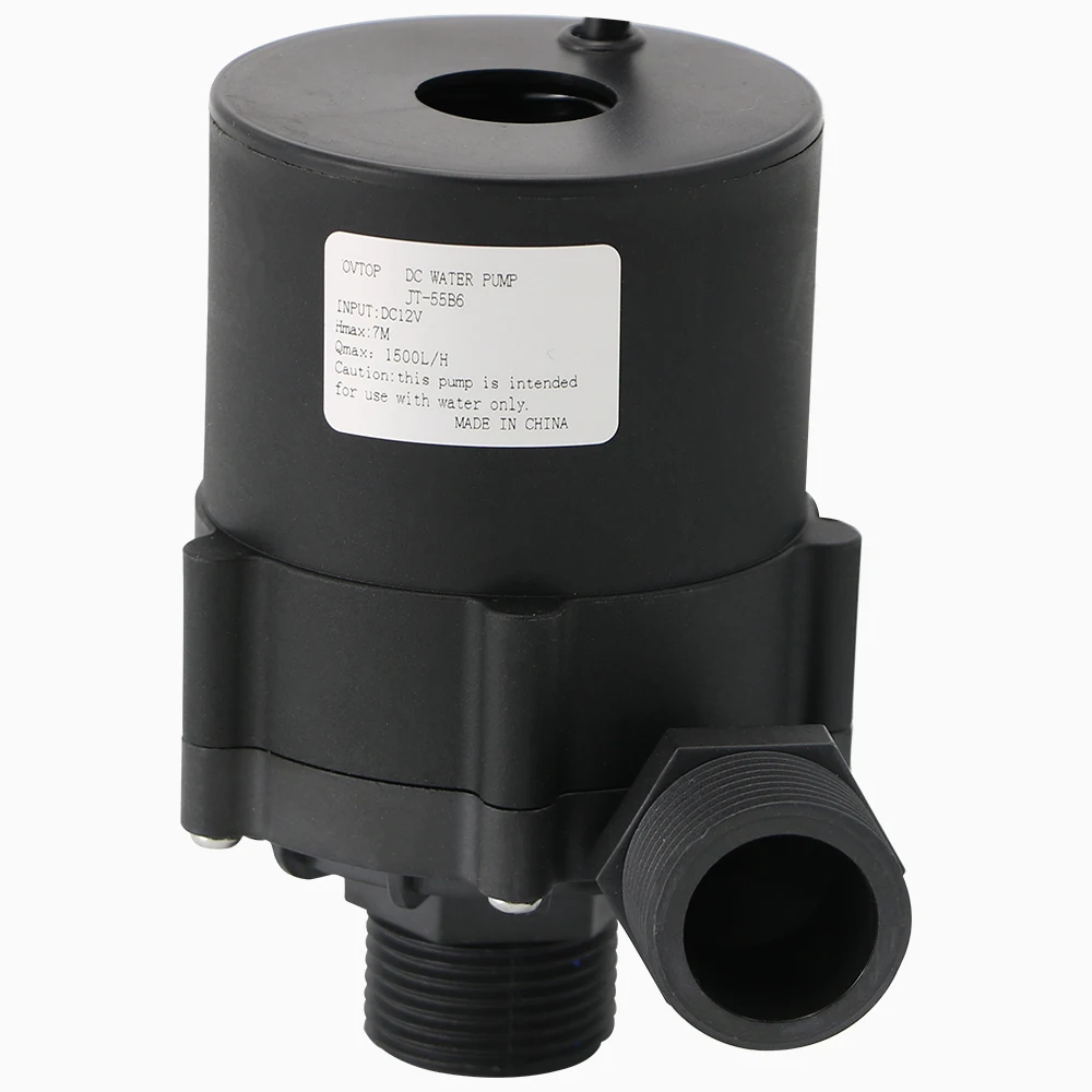 JT-55B6 DC12V 24V 7M 1500L/H Солнечный бесколлекторный водяной циркуляционный насос - купить