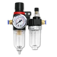 AFC2000 Plastic Copper Core Air Compressor Pressure Reducing Valve 1/4" air compressor oil water separator filter regulator trap