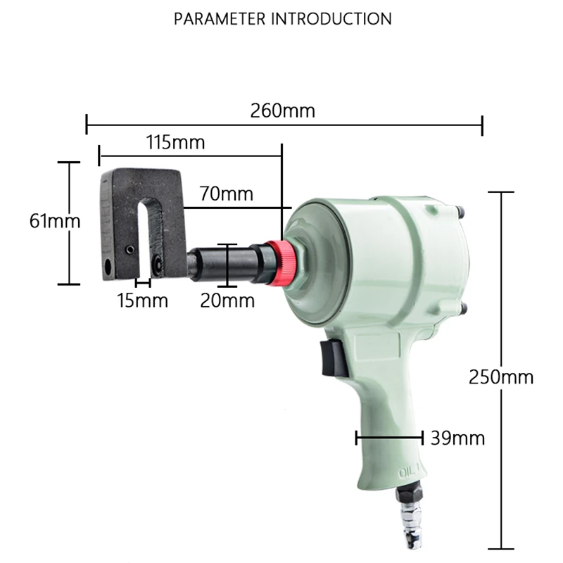 Powerful Pneumatic Puncher Metal SS Advertising Luminous Word Air Eyelet Tool Hole Punching Machine Perforation 3mm-8mm |