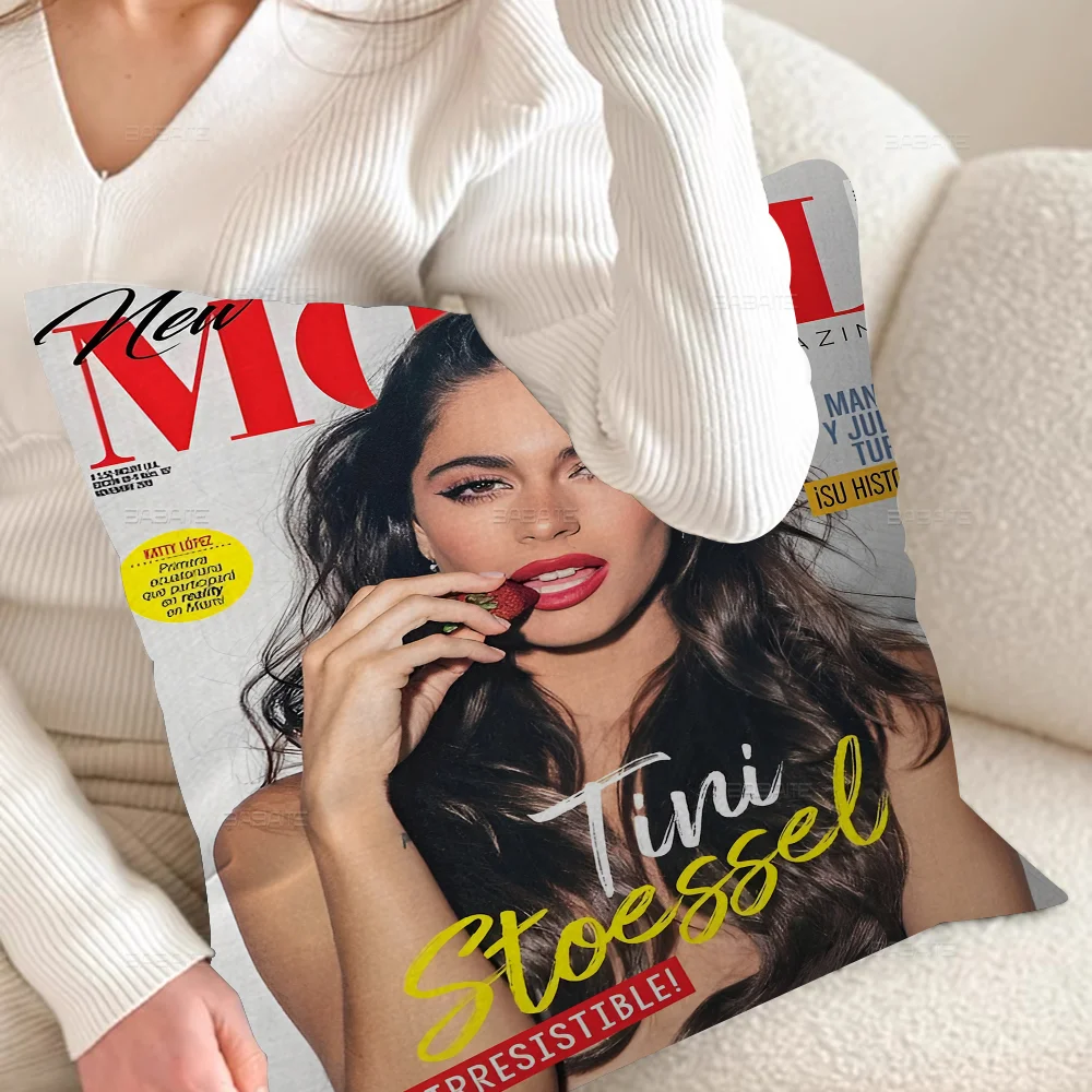 Аргентинская актриса T-Tini S-Stoessel Подушка Аниме Диван-кровать Голова Наволочка