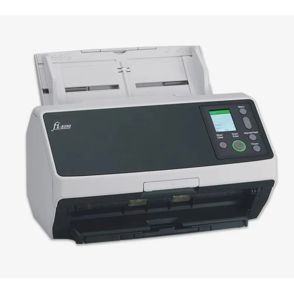 Фото Высокоскоростной двусторонний документ-сканер Fujitsu Fi-8190 A4, 600 dpi, АПД на 100 листов, USB, LAN, профессиональный офисный сканер №3