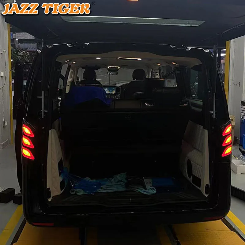 

Автомобильный светодиодный задний фонарь, светильник для Mercedes Benz W447 V Class Vito 2016-2021, задняя противотуманная фара + тормоз + Реверс + сигнал поворота