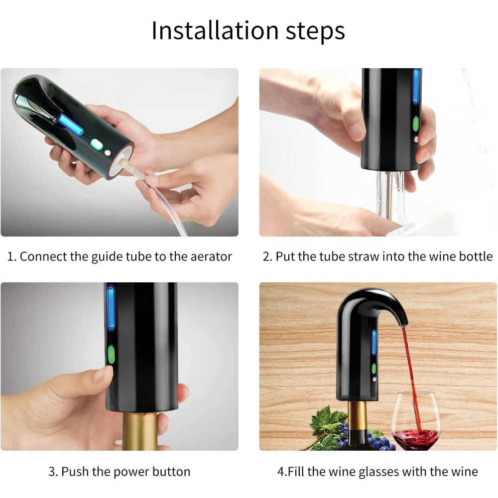 Домашний электрический диспенсер для вина бытовой перезаряжаемый