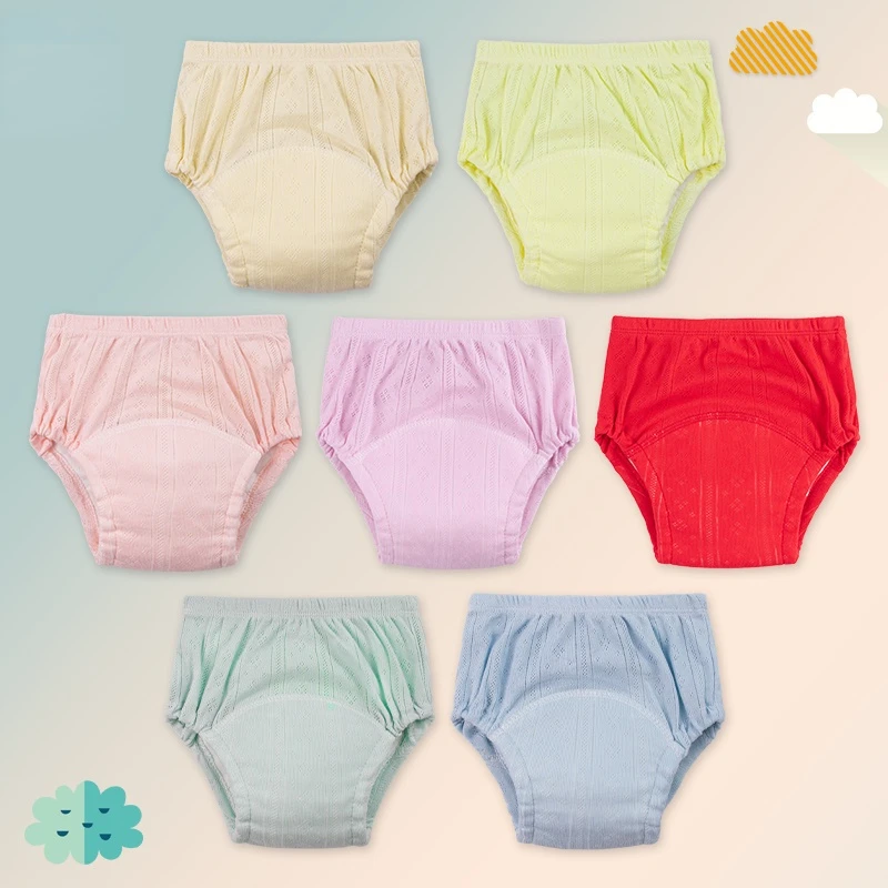

Baby Diaper cotton Training Pants Washable Breathable Diaper Pants Baby Cloth Diapers Learning Pants Summer Diapers