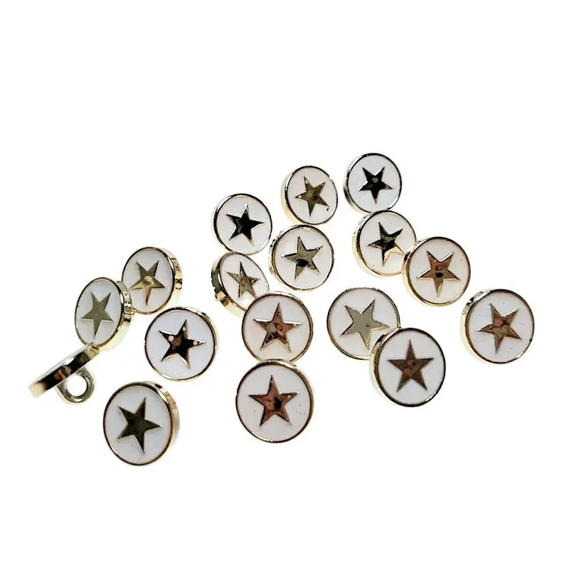 

HL 50/150pcs 11mm New Plating Buttons Shank DIY Apparel Sewing Accessories Shirt Buttons