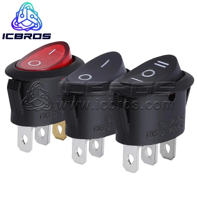 Овальный переключатель KCD7 5 шт./партия 2 штыря передачи 3 электрический чайник