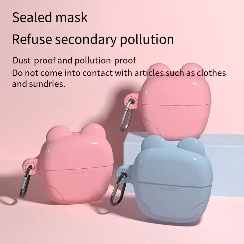 

Daily necessities Travel Mask Storage Box New Outdoor Dustproof Lipstick Cosmetics Storage Bag Arrangement