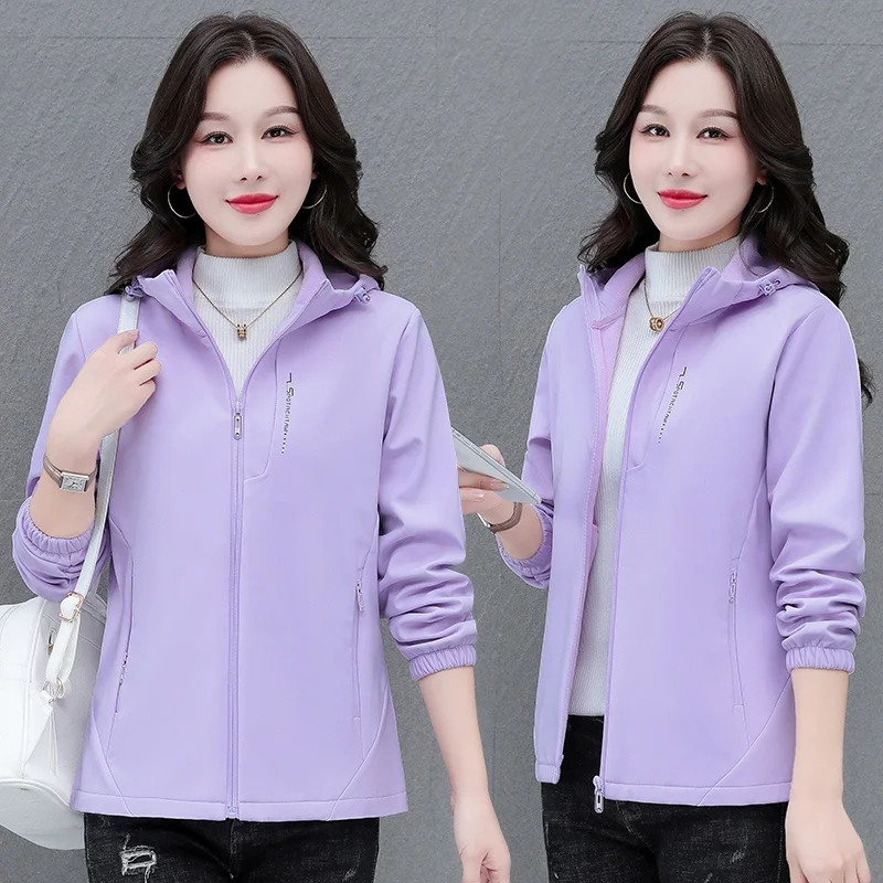Куртка на флисовой подкладке верхняя одежда для женщин осень и зима 2024 новинка
