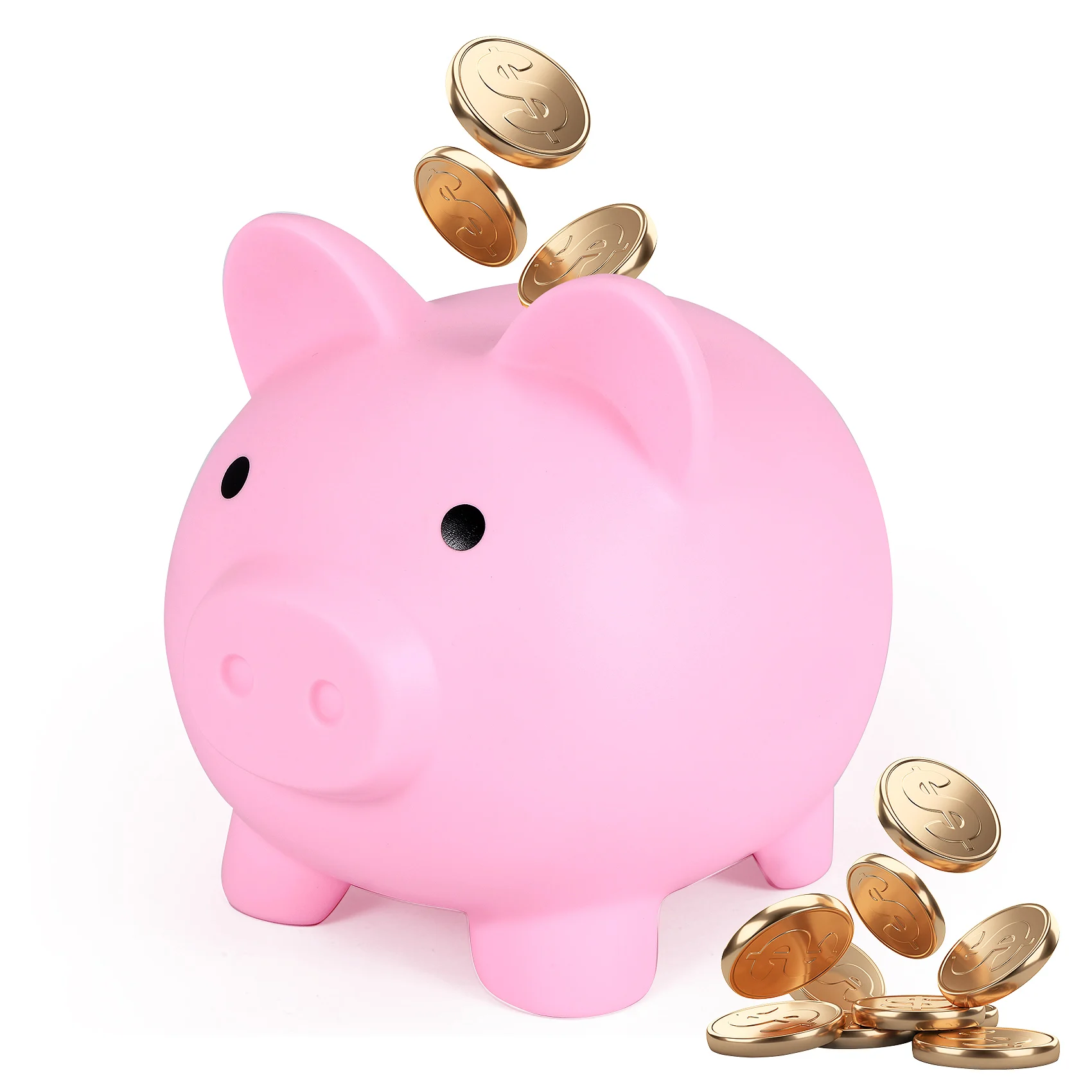 Большая копилка небьющаяся пластиковая банк для монет девочек и мальчиков