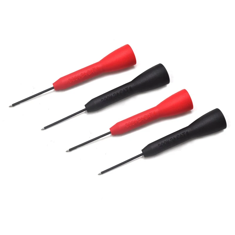 

4Pcs Insulation Piercing Needle Pin Non Destructive Multimeter Test Probe 10A 600V For 2Mm Test Lead Multimeter