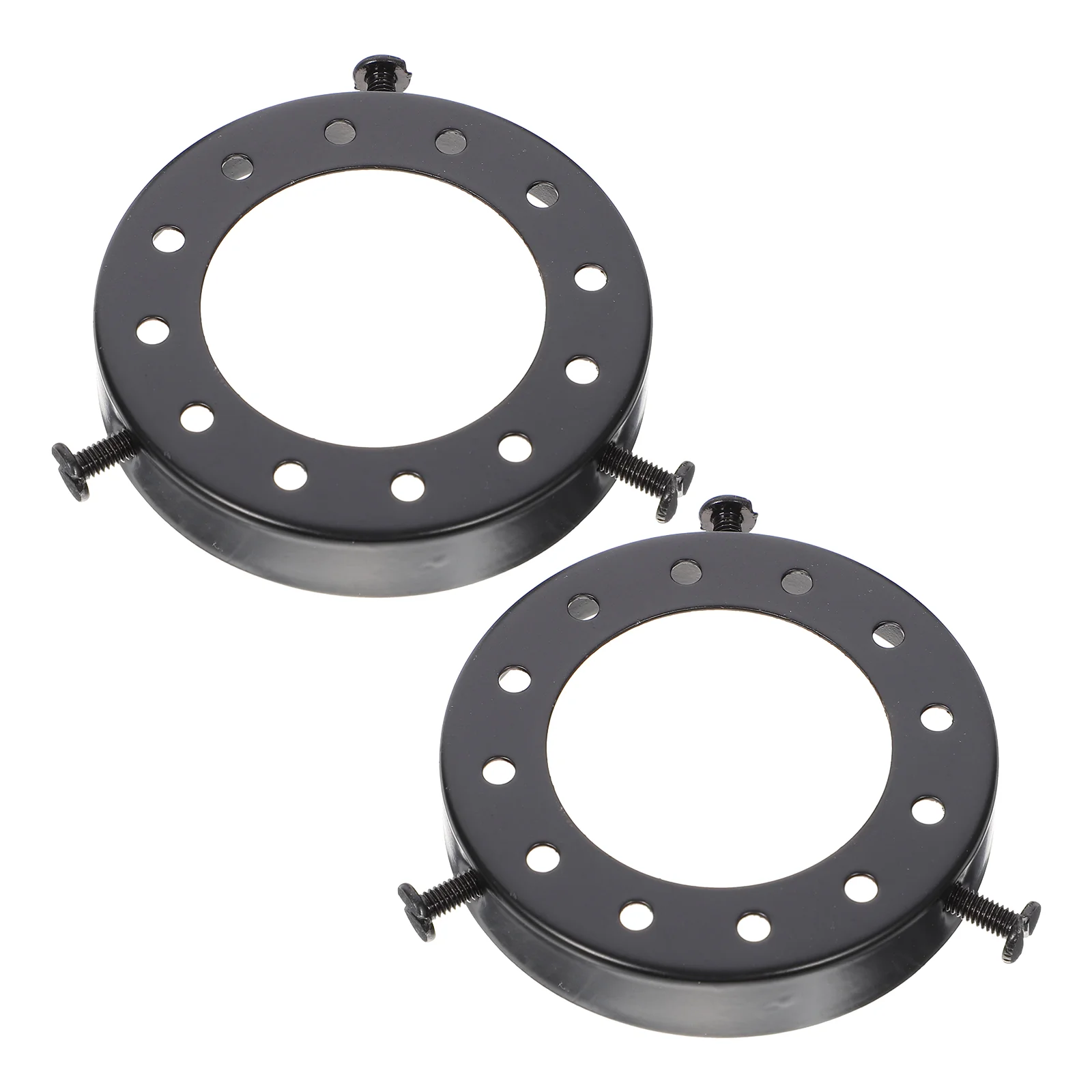 

2 Pcs Cover Ring Metal Holder Drum Light Cage Guard Lamp Fixing Ring Lamp Shade Drum Frame Lamp Accessory Wire Holder