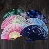 chinese ancient style folding fan bamboo bone small fan folding fan female gifts fan photography prop performance decoration