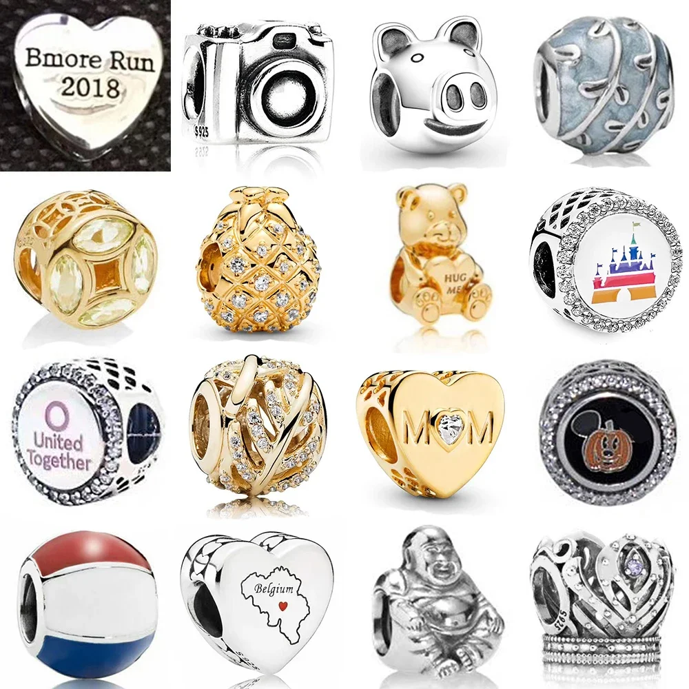 

Женский браслет из серебра 2020 пробы, с подвеской в виде свиньи