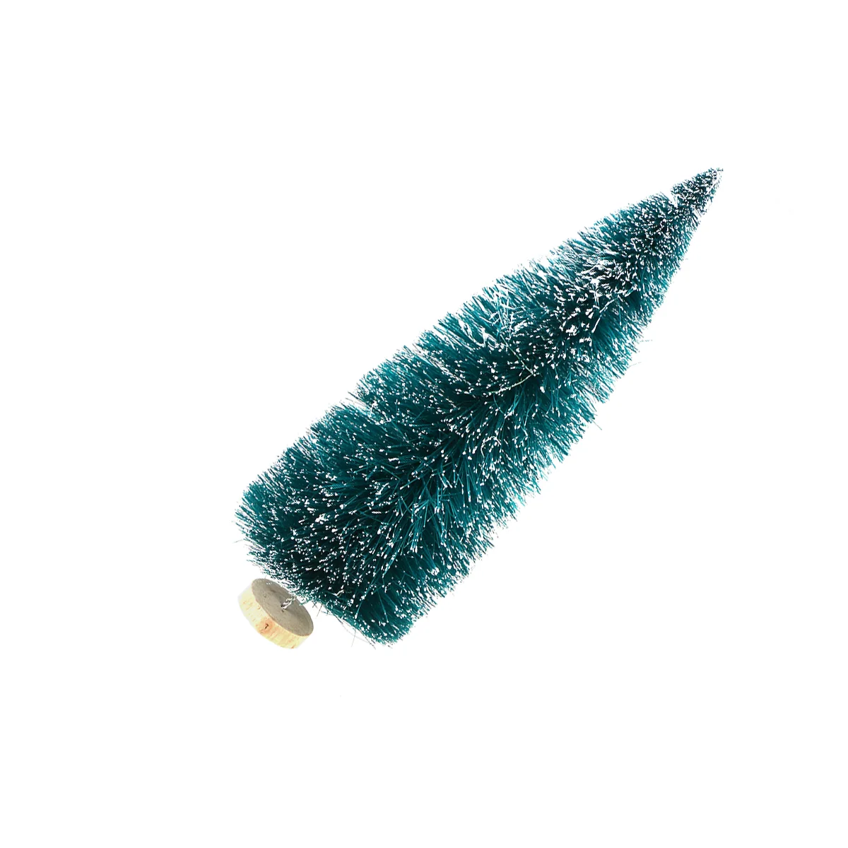 

Small Christmas Trees Bottle Brush Para Mesa Sisal Desk Topper Mini Xmas Wooden