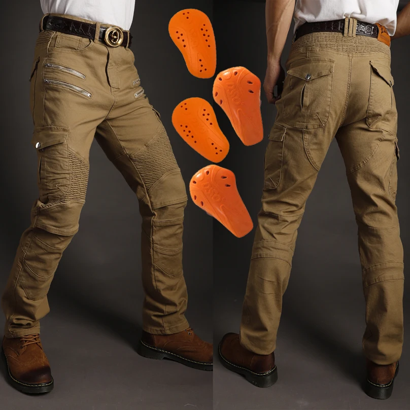 Мотоциклетные штаны корова брюки мужские джинсы на молнии защитное снаряжение