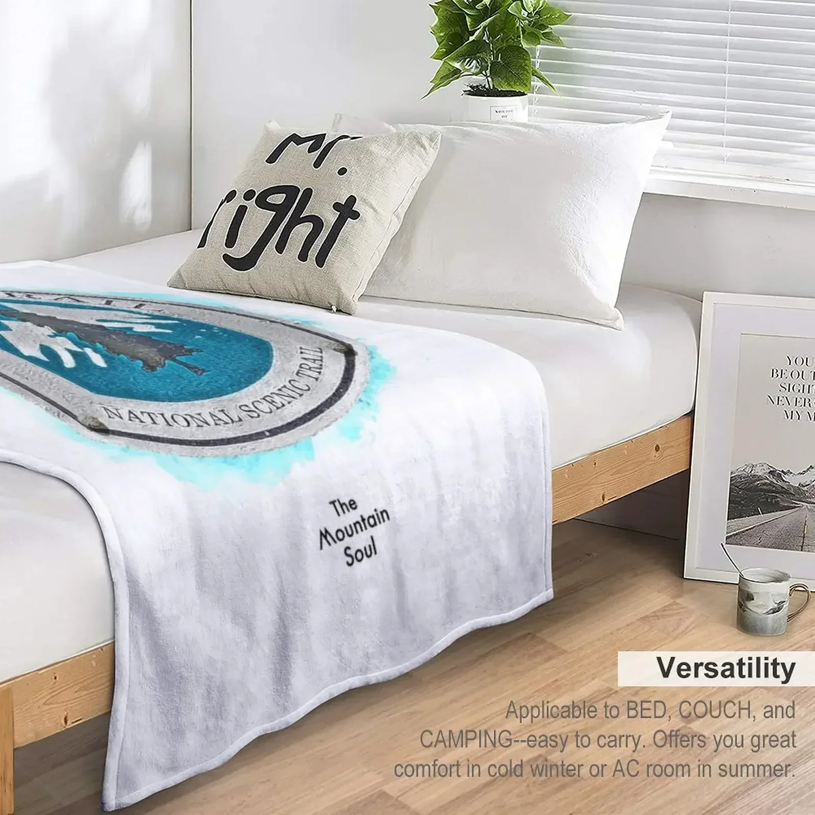 Pacific Crest Trail - PCT Marker Throw Blanket halloween Thermal Baby Soft Plaid Blankets