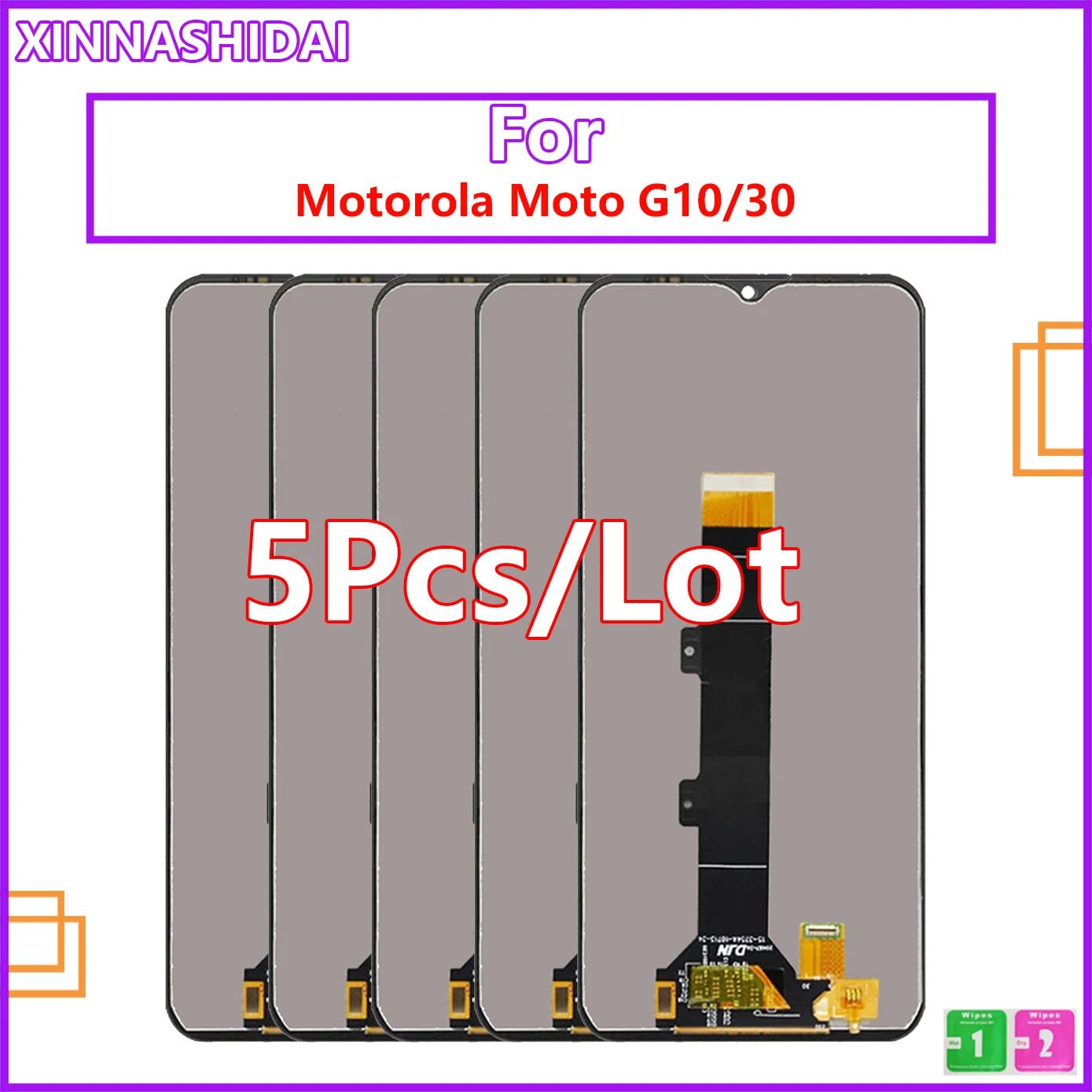 

5 шт./лот для Motorola G30 G10 LCD XT2129-2 ЖК-дисплей для Motorola Moto G30 ЖК-дисплей сенсорный экран в сборе Ремонт экрана
