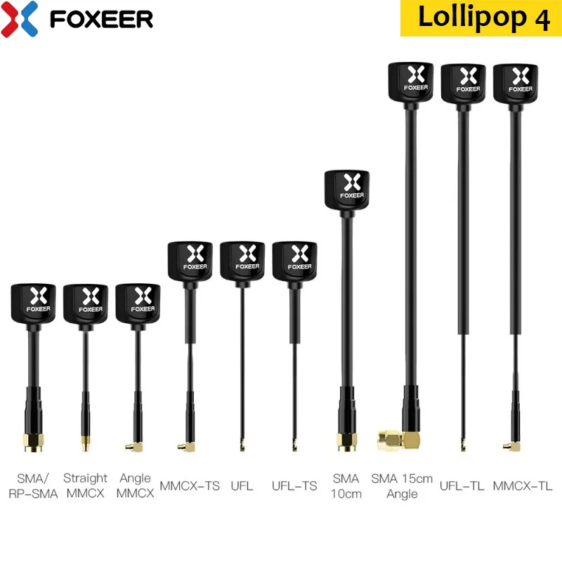 2PCS Foxeer Lollipop 4 Lollipop V4 2.6dBi High Gain FPV Antenna LHCP RHCP for FPV Drone VTX Goggles DIY Parts 1