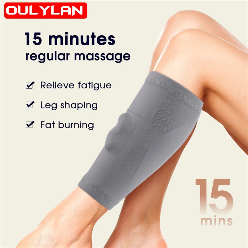 

Oulylan EMS Massage Leg Sleeve Fat Burning Calf Arm Shaping Portable TENS Double Pulse Massager Pad Support