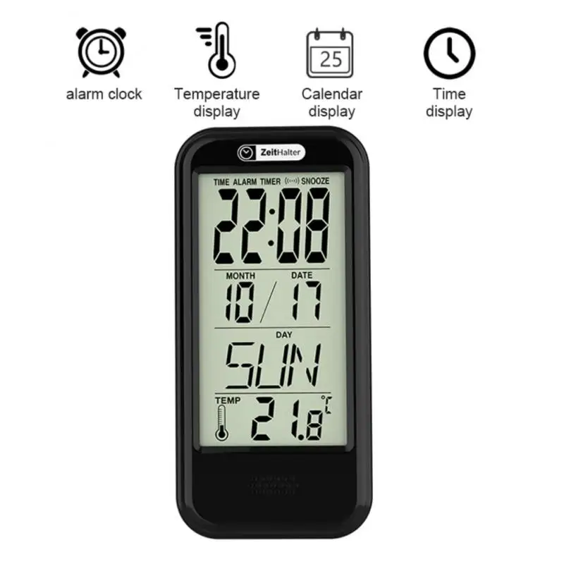 

LCD Perpetual Calendar Screen Display Alarm Clock Table Hanging Dual-use Countdown Temperature And Humidity Sensor Alarm Clock
