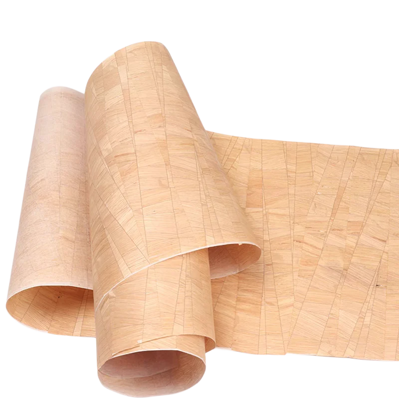 Плетеный шпон из натурального дерева дубовый паркетный для мебели подкладка