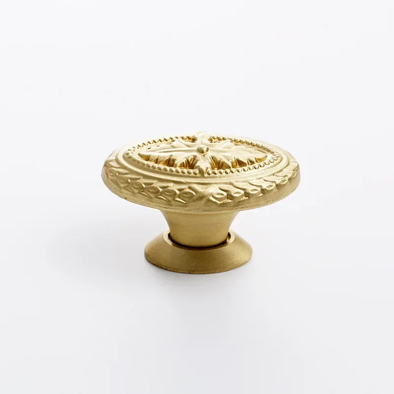 Однотонные латунные ручки для кухонного шкафа 1 шт. винтажные