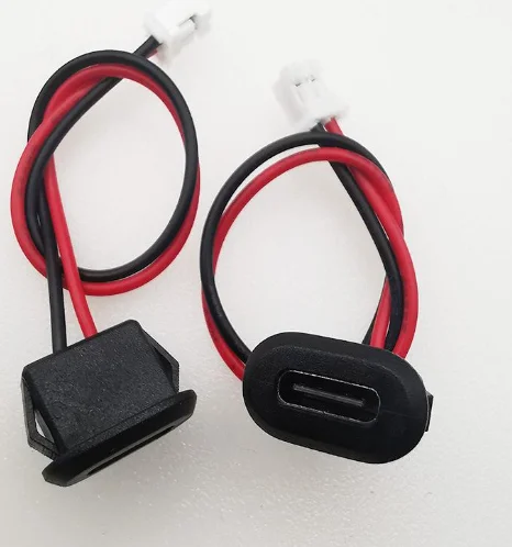 

5/10 шт. TYPE C-2P настольная лампа для литья под давлением, овальный порт для зарядки TYPE-C 2P, литье под давлением, припой, тип провода, гнездовой USB