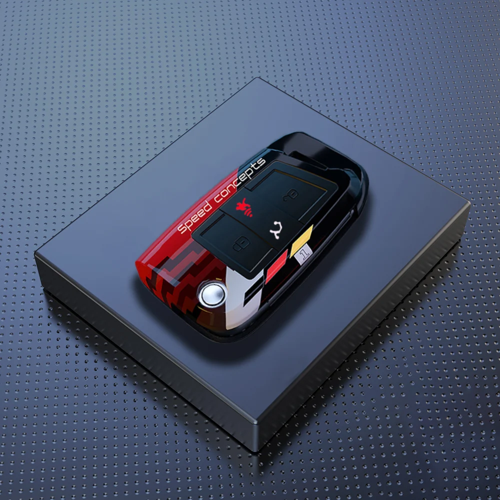 

Чехол для ключа автомобиля из АБС-пластика с 3 кнопками для VW Volkswagen Golf 7 MK7 Tiguan MK2 Seat Ateca Leon FR Ibiza Skoda Octavia Kodiaq