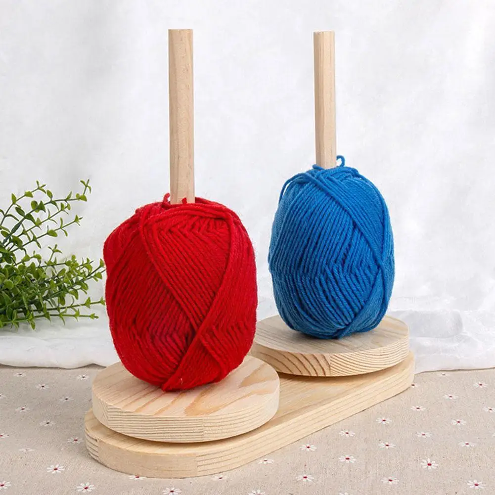 

High Quality Wood Yarn Holder Bobbin Cupcake Big Sewing Kit Storage Base Spindle Stand Thread Crocheting Tool Fiber W T6q4
