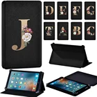 Чехол для планшета Apple IPad 5 Gen 6 GeniPad 7 Gen 8 GeniPad AIR 1 2 3iPad Mini 1 2 3 4 5, универсальный кожаный чехол с золотыми буквами