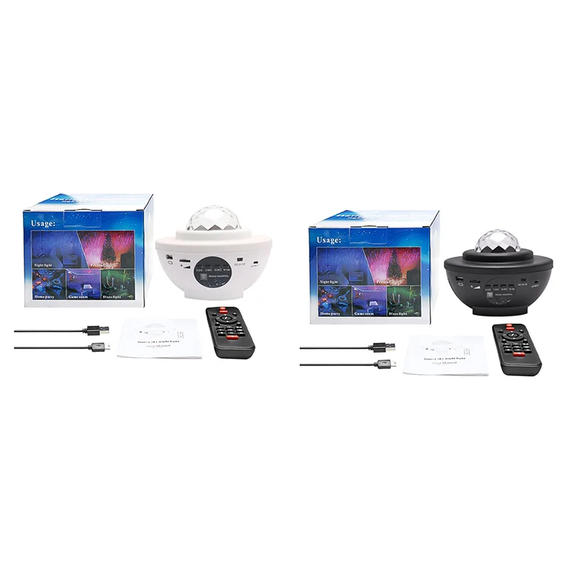 

Проекционная лампа SEWS-Star, USB Bluetooth, музыкальная атмосферная лампа, Гипсофила, полноцветный водный рисунок, искусственная ночь