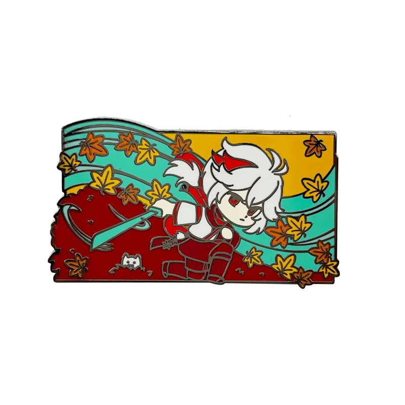 

Kazuha Genshin Impact Enamelled Brooch Game Character Pins Clothes Backpack Lapel Badges Fashion Jewelry Accessories Gifts