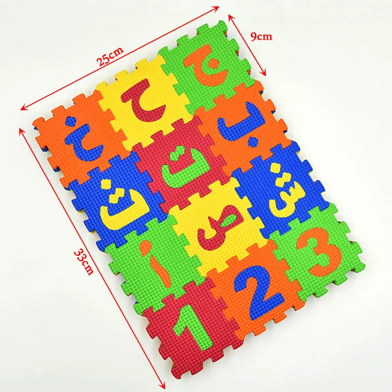 

36pcs Baby Arabic Alphabet Number Puzzle Mat Baby Play Mat Floor Puzzle Mat EVA Children Foam Carpet Floor Play Mats GYH